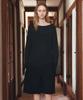 Siyajyu Sikn2194 Loose Fit Natural Boat Neck Knit_Black