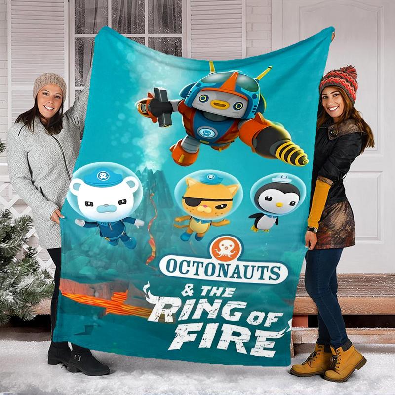 Octonauts Theme Printed Blanket Perfect For Couch Bed Travel Outdoor Use Machine Washable Cozy Durable
