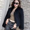 Herbst und Winter neue gewebte Pelzjacke Damenpelz kurz Imitat Fuchspelz Trendmode lange Ärmel