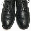1979 Vintage FLORSHEIM Kenmoor Long Wingtip Business Shoes Black Size 10C 27.027.5(USED)