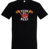 Team Meat T Shirt Carnivor Anti Vegan Vegetarian Eating Fun Barbecue Vintage Washed Slightly Top For Everyday Wear Unisex