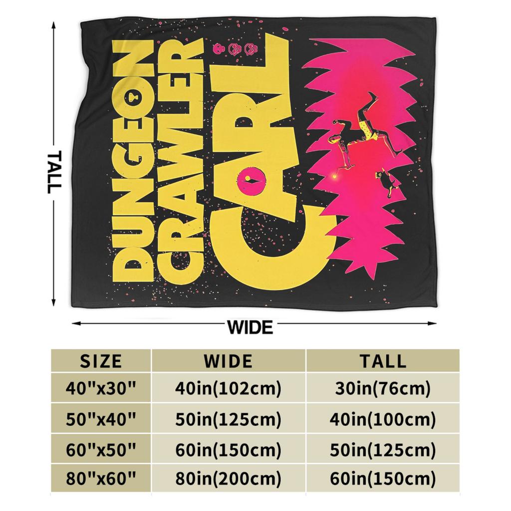 Dungeon Crawler Carl Blanket Plush Funny Breathable Throw Blanket for Home Autumn/Winter,