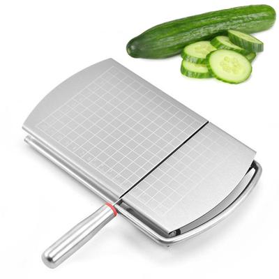 Tabla cortadora de queso de acero inoxidable para bloquear queso, mantequilla, verduras, líneas de rejilla precisas