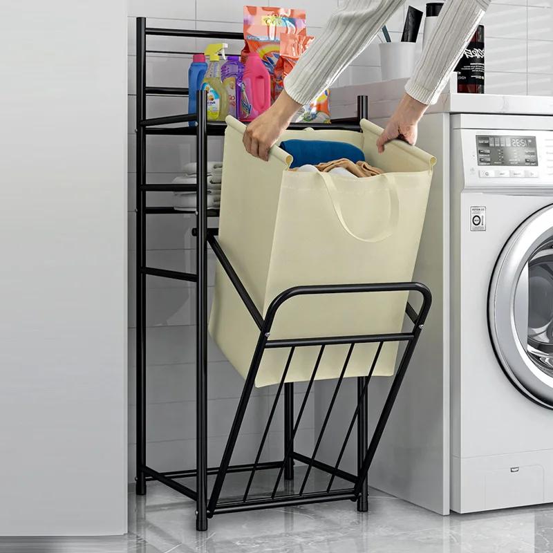 Storage Basket Hamper Household Multi-storey Dirty Clothes Storage Laundry Basket Bathroom Laundry Storages Rack