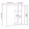 VidaXL Light Grey Filing Cabinet 90x40x105 Cm Steel 339737