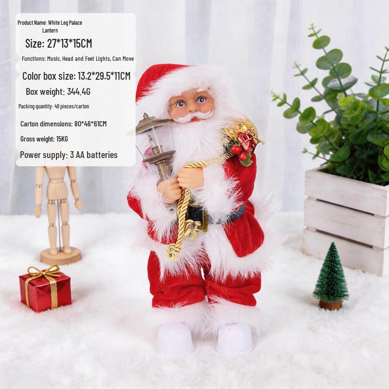 Electric Climbing Ladder Santa Claus Toy for Kids' Christmas Decoration
