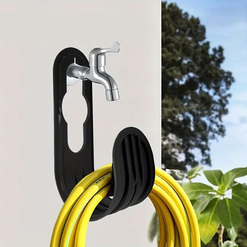 1pcs Wall Mounted Garden Irrigation Hose Pipe Hanger Plastic Rack Tap Watering Hose Organizer Storage Holder Pipe Winding Frame