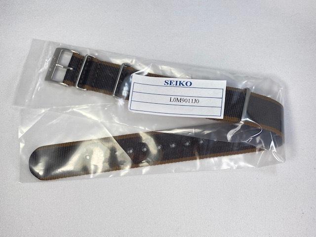 L0M9011J0 SEIKO Prospex 20mm Polyester Band Brown and via (for SBDC137/ 6R35-01B0 others) (Ships Nekoposu)