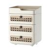 Large Capacity Cosmetics Organizer Makeup Storage Boxes Vintage Drawer-style Lipstick Desktop Dustproof Skin Care Product Rack