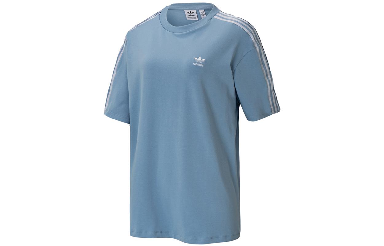 

Adidas Originals Drop Shoulder Sleeve T Shirt Women s Sky Blue H37809 36