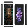 Aztec Maya Stone Phone Case For Samsung Z Flip 6 7 5G Z Flip 5 Galaxy Z Flip 3 4 5G ZFlip Shockproof Hard Cover TPU PC Coque Cap