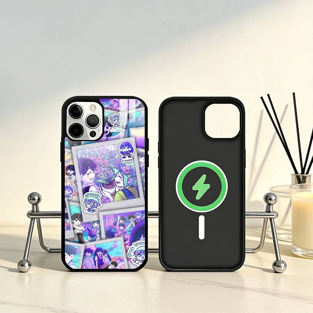 O-Omori Game Phone Case For iPhone17,16,15,14,13,12,11 Plus,Pro Max Magnetic For Magsafe Wireless Charging