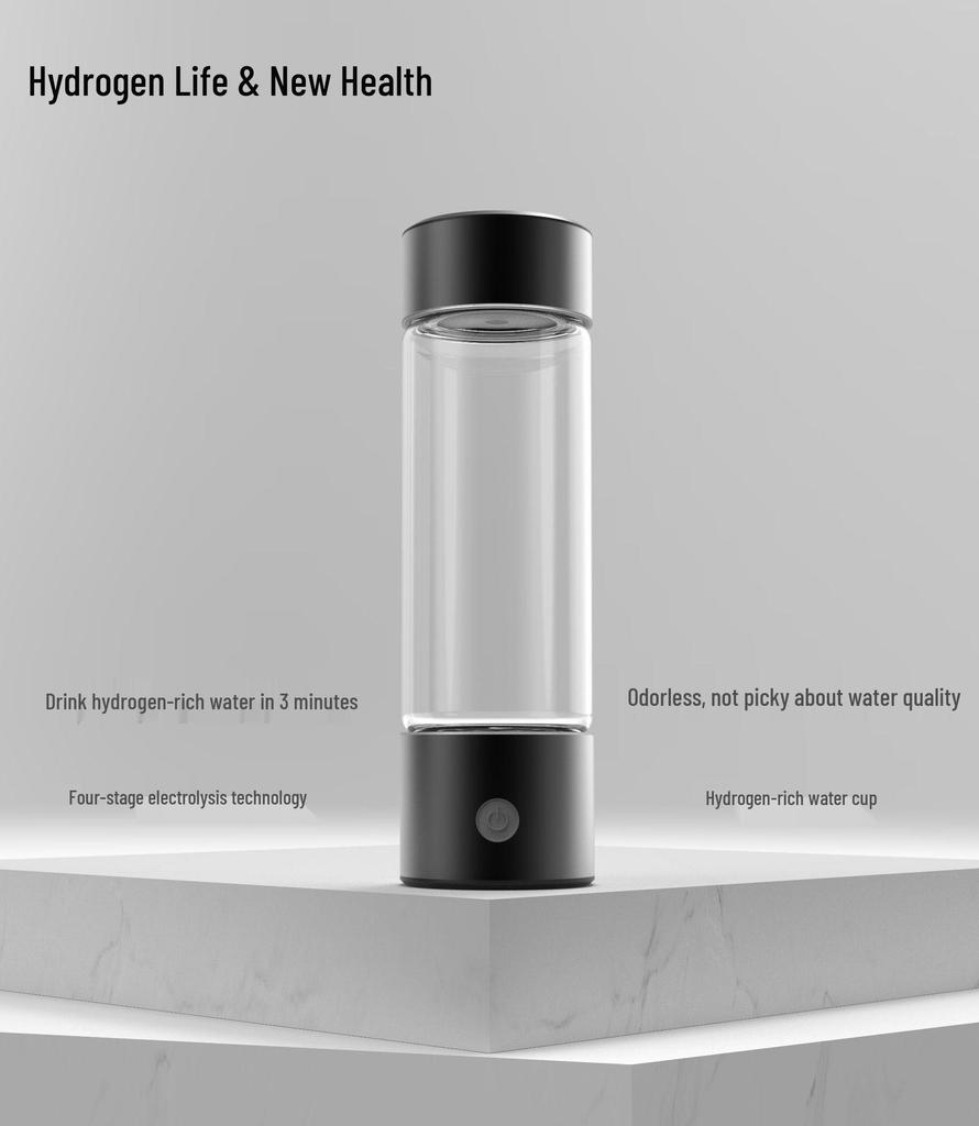 Dual-Use Hydrogen-Rich Electrolyzed Water Bottle - Large Capacity