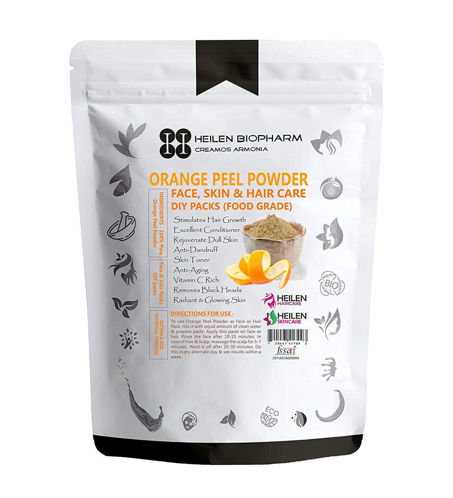 Косметический порошок цедры Апельсина (200 г), Orange Peel Powder,  Heilen Biopharm