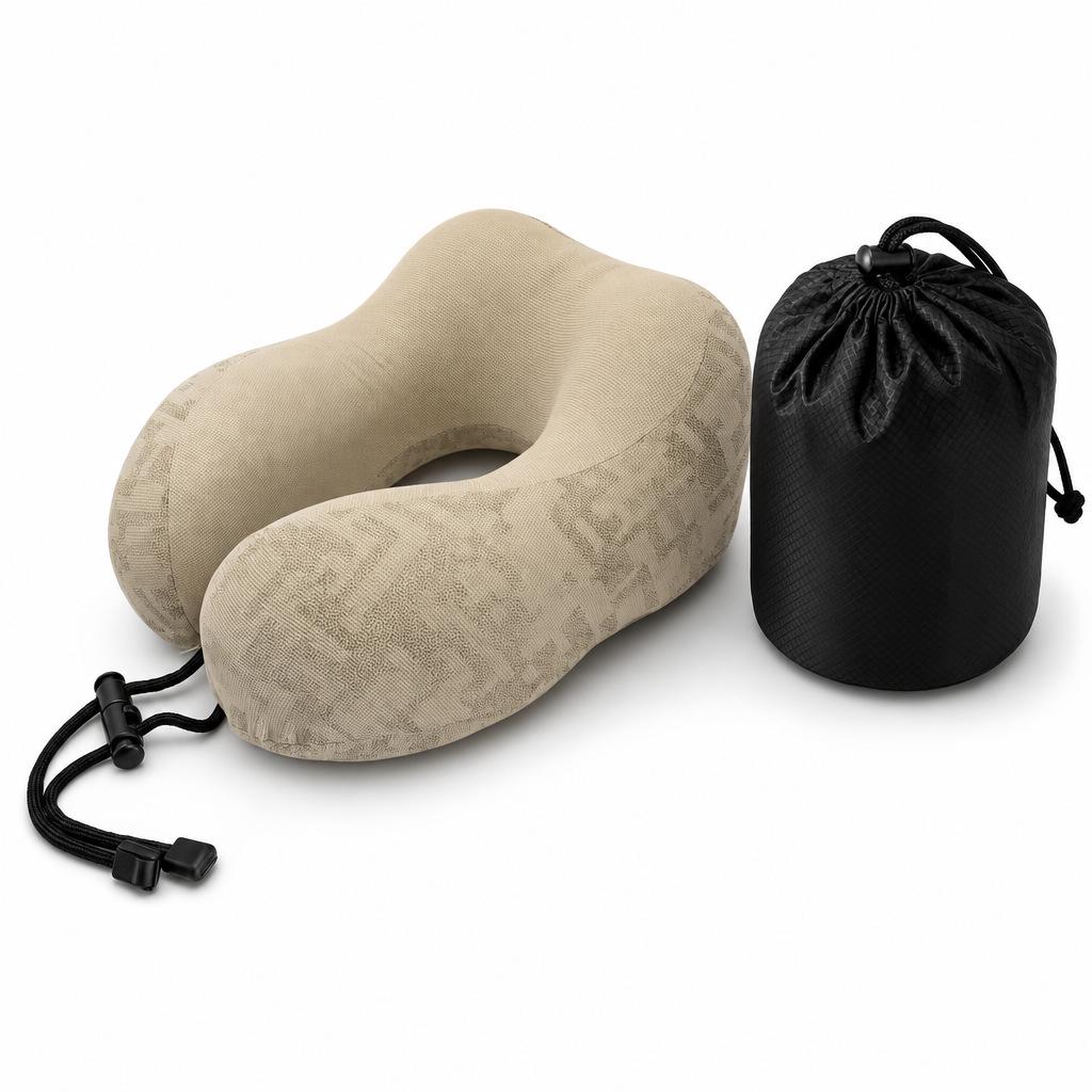 Portable Memory Foam U-Shaped Neck Pillow - Travel Sleep Support and Comfort