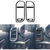 Real Soft Carbon Fiber Car Gear Shift Control Panel 2/4WD Switch Button Dashboard Trim Sticker Compatible with Dodge Ram 1500/2500/3500