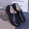 Men Cotton Slippers Winter Thickened Velvet Thick-Soled Heel Cotton Slippers Cold-Proof And Warm Casual Home Cotton Slippers