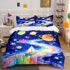 Planets, Stars, Flowers, Sailboat. Bedding Sets Duvet Cover Sets Duvet Covers Pillowcases(1* Duvet Cover 2* Pillowcases Without Duvet Insert)