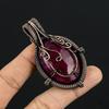 Ruby Pendant Gemstone Jewelry, 999 Copper Wire Wrapped Handmade Pendant, Latest Design Jewelry