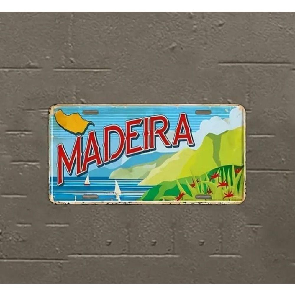 Souvenir Number for the Car , Car Number Plate for Interior Decoration, Metal, 15x30 Cm