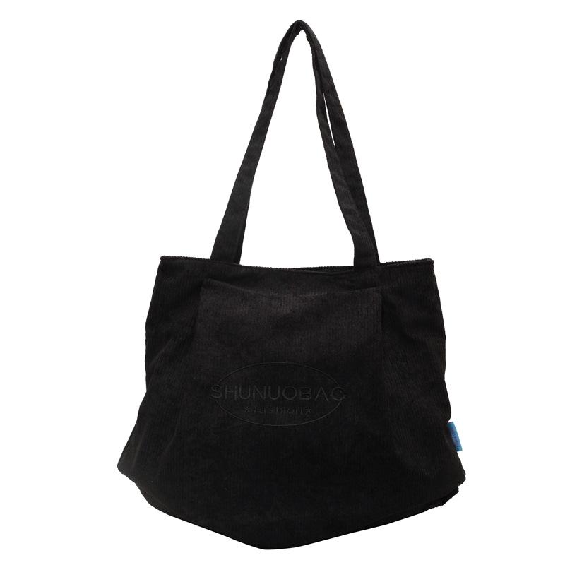 Herbst- und Winter-Cordtasche Damenmode literarische Samt-Tragetasche, lässige großvolumige Lazy-Wind-Umhängetasche