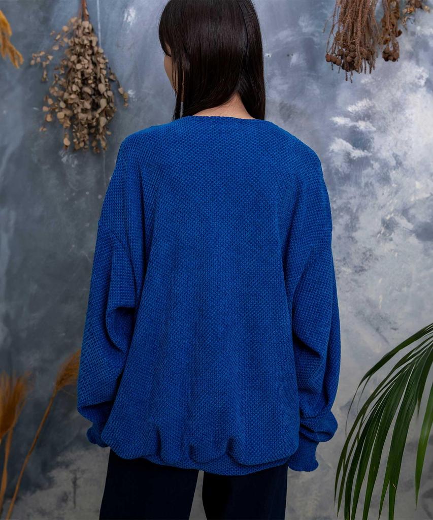 Mall Yarn V Neck Pull 223580064920JAN4570132017307 [Nora Lily] Over(UNISEX)