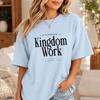 Fatherhood Is Kingdom Work Tee, Vintage Neutral Bold Proverbs 22:6 Graphic, Minimal Christian Dad Top, Soft Cotton Unisex Casual T-shirt