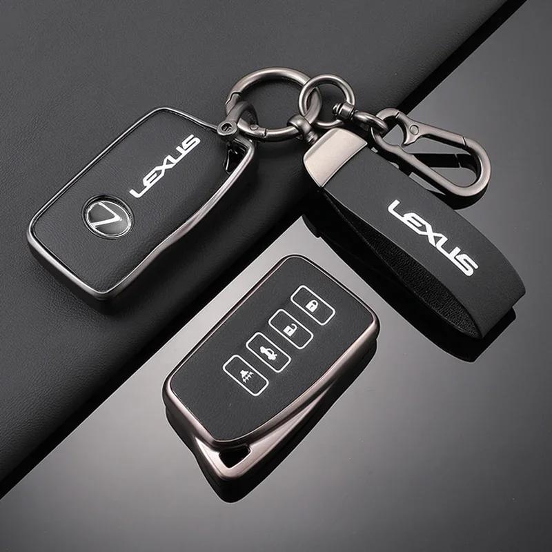 2026 Hot Interior Stickers TPU Leather Car Key Case Shell Cover Fob For Lexus NX 200 NX300H RX 350 450H ES 350 ES 300h 4Button P PS3
