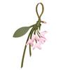 Stylish PU Leather Keychain Pendant Realistic Artificial Osmanthus Flower Design for Bags Backpacks and Accessories