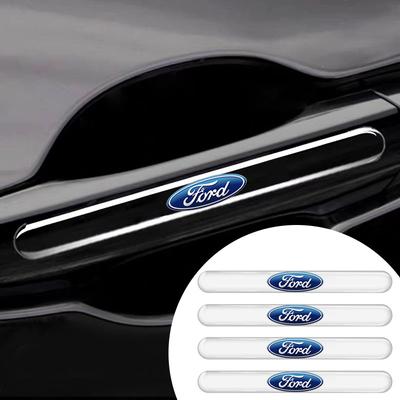 4PCS Car Door Transparent Strip Anti-Collision Protection Strip for Ford Mustang Focus MK1 Fiesta MK7 Mondeo MK4 MK2 MK3 Za9 Za9
