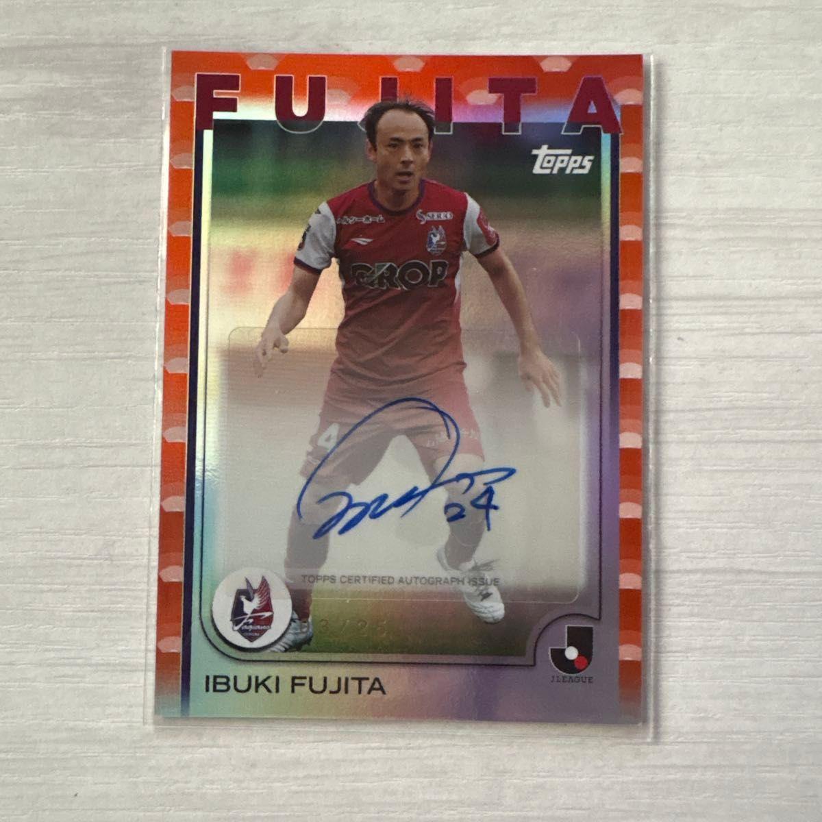 Used Ibuki Fujita Topps J League Autographed Card 2025