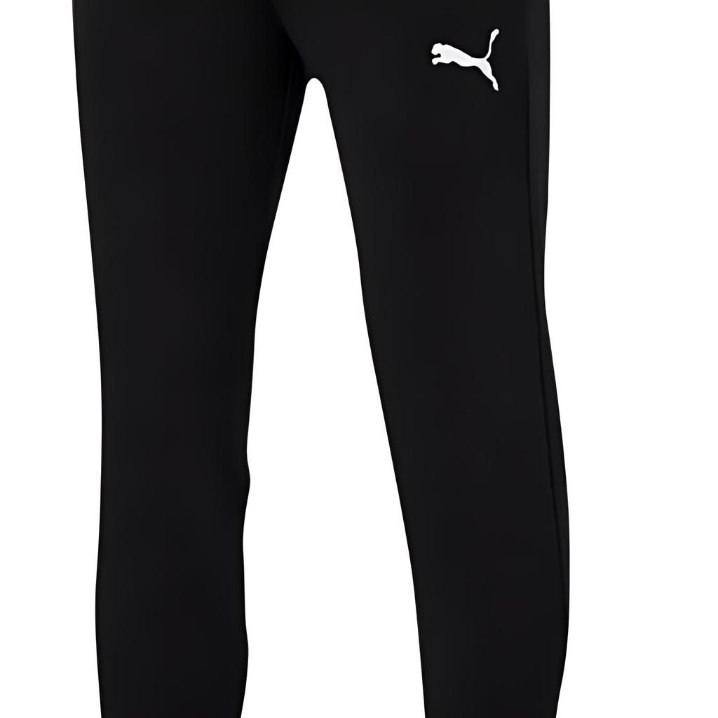 PUMA Knitted Sweatpants Men's Black Moderate Cuffed Pants 656975-03