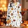 Women's Casual Long Sleeve Halloween Print Hoodie Pullover Top