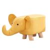 Durable Seating Chair Solid Wood Legs Elephant Footstool Kids Elephant Stool  Living Room