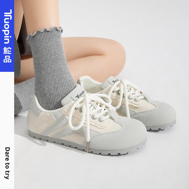 

Гамбург обувь женская 2025 осень новая оригинальная увеличивающая рост обувь-хлебцы американский кэжуал универсальная толстая подошва 40