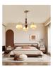 Wabi-Sabi Vintage Persimmon Pendant Light - Retro Solid Wood Eye-Protecting Fixture for Living Room, Study, Bedroom