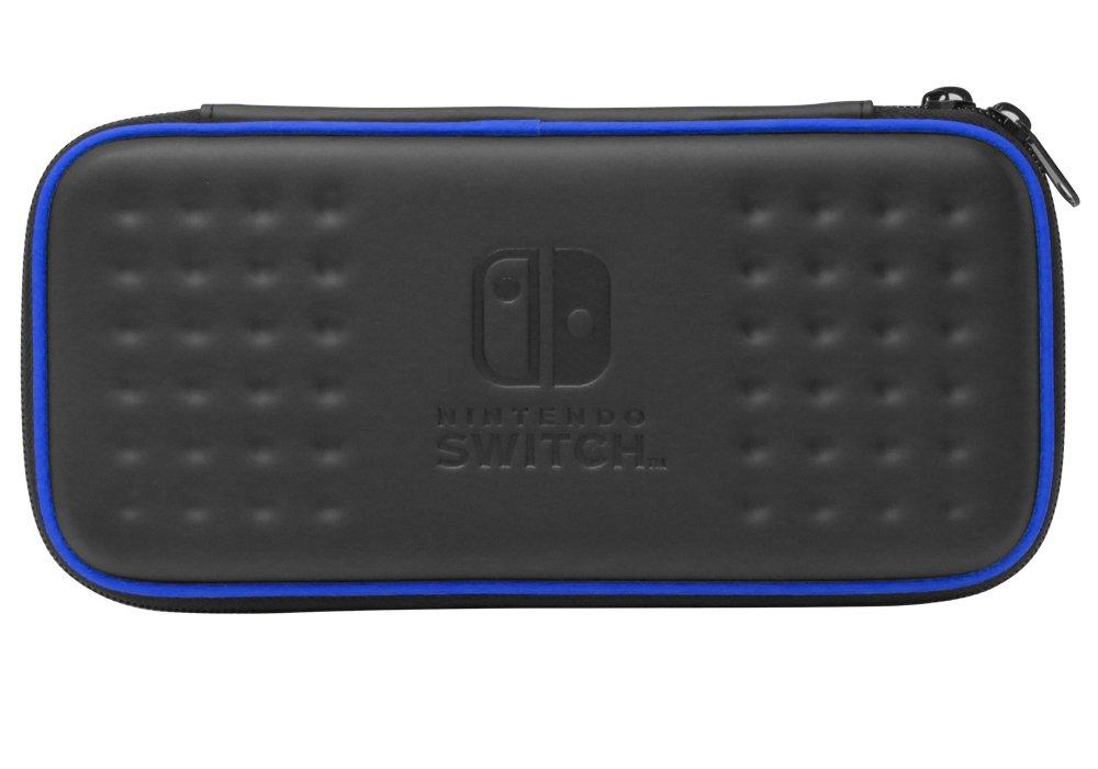 [Compatible with Nintendo Switch] Tough Pouch for Nintendo Switch, Black x Blue