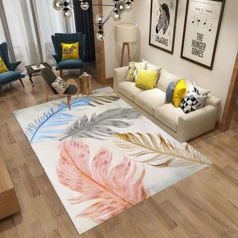 Geometric Abstraction Pattern Carpet Living Room Decoration Hallway Large Size Decor Rugs Bedroom Home Hotel Floor Mat Washable