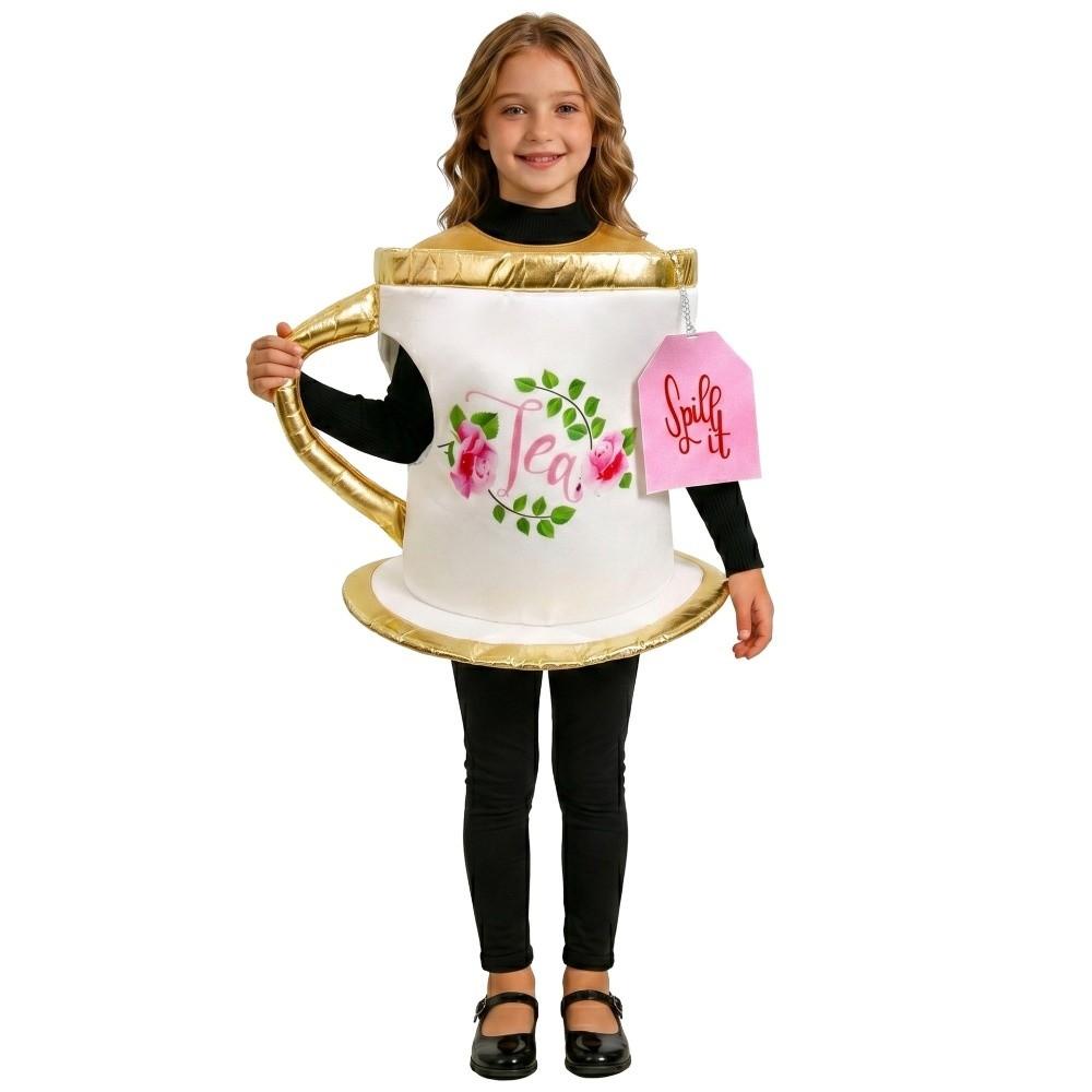 Kids Cos Costume Tea Cups Play Costume Tea Parties Outfit Halloween Costume Set Children's Day