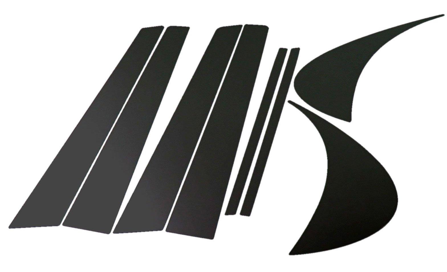 

BRIGHTZ Отделка Нержавеющая сталь Черное покрытие Накладки на стойки для Aristo Козырек Совместимы с JZS и S161 Ультра-зеркало (Набор из 8 предметов) 160/161 (нет