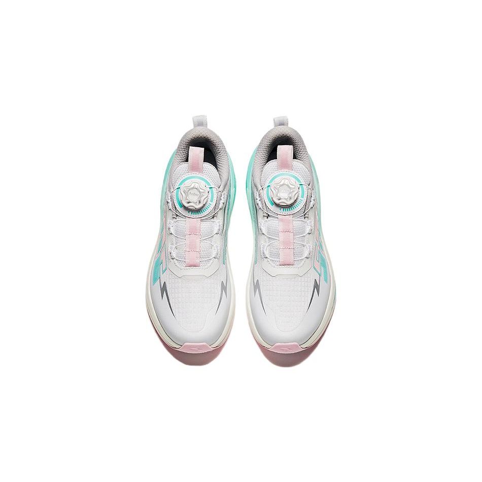 Anta Kids Hailang GT Versatile Comfortable Non-Slip Lightweight Low-Top Running Shoes Kids Running Shoes White Pink Blue 322415506-1