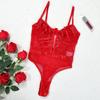 European & American Erotic Lingerie: Hot-Selling Backless Hollow Mesh One-Piece Set (In Stock, w646)