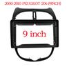 9 Inch 2 Din Car Dashboard Frame CAR DVD Frame Radio Panel Frame Navigation Panel for Peugeot 206 2000-2010 2 Din Android