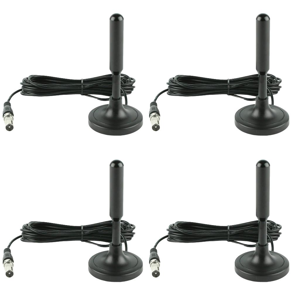 5-1pc TV Antenna 10m/5m/3m Coax Cable Digital TV Antenna DVB-T DVB-T2 DAB Indoor Outdoor Digital HD Freeview Aerial for Smart TV