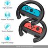 JoyHood Steering Wheels for Switch/Switch OLED, Joy-Con Steering Wheel Compatible with Mario Kart 8 Deluxe [2 Pack] - Black