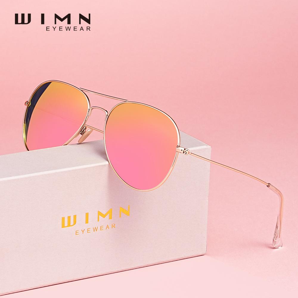 WIMN Pilot Alloy Men‘s Sunglasses Polarization UV400 Anti-reflection Parsnip Glasses Women Retro Light Weight Eyewear