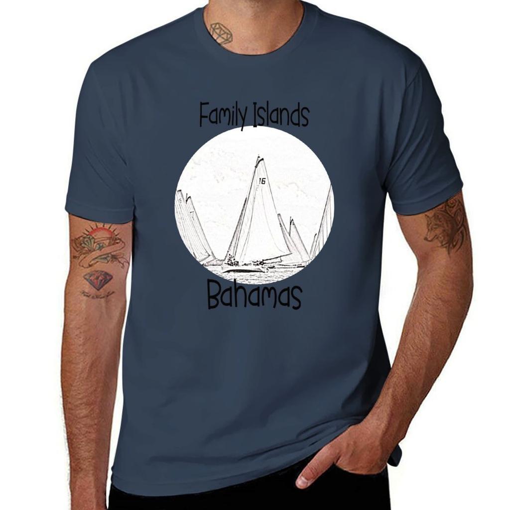 Family Island Bahamian Regatta Tshirt Big Size Crew Neck Tshirt