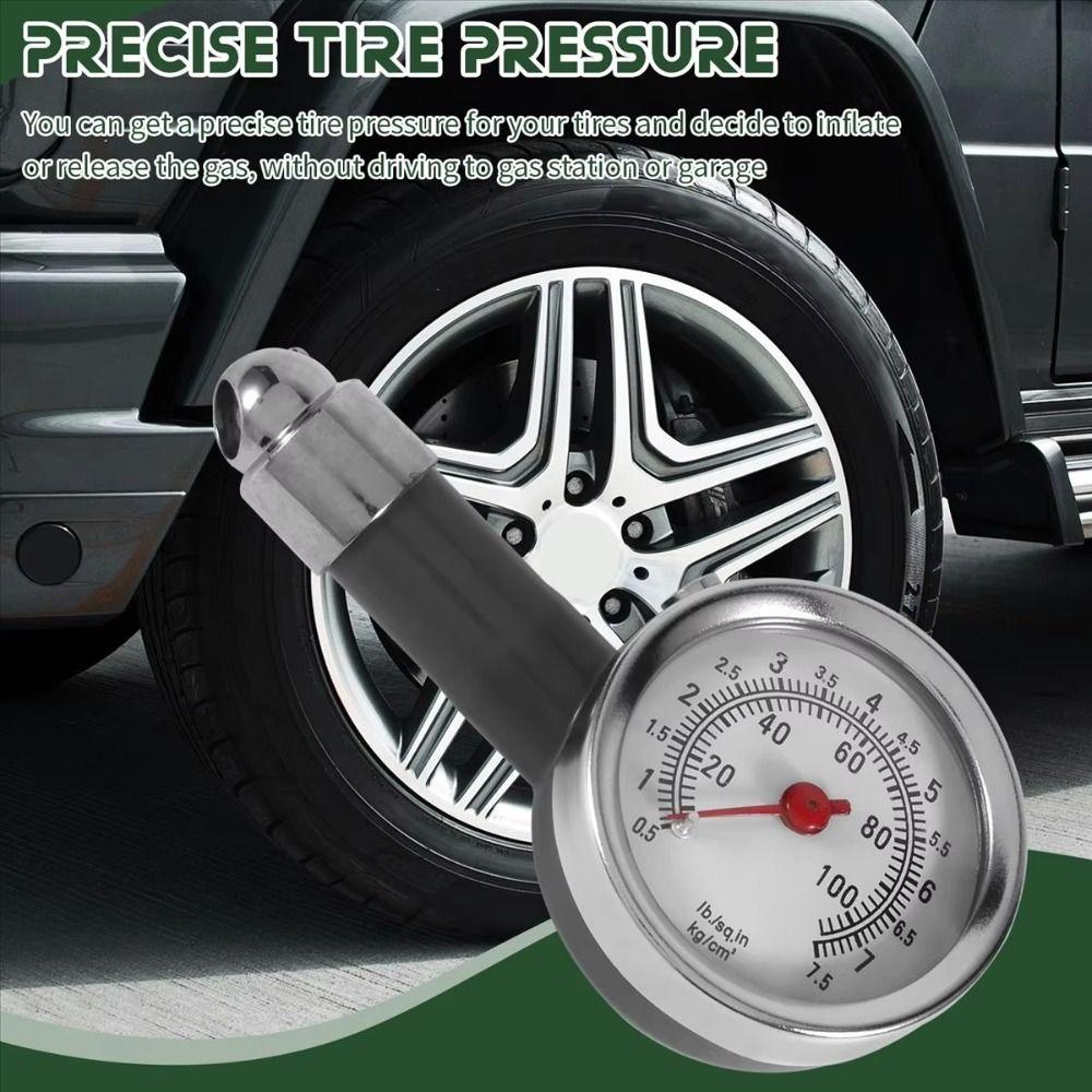 Mini Dial Tire Pressure Gauge High Precision Pressure Monitor Air Pressure Meter Auto Inflation