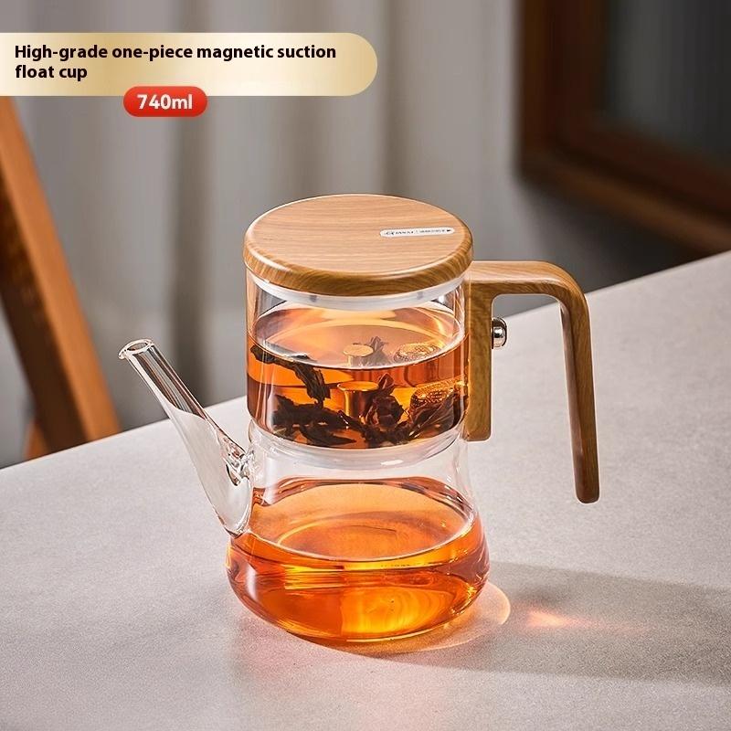 Domov Nový Magnetický Sací Plovoucí Šálek Čajová konvice Nové Žáruvzdorné Sklo Magnetická Bomba Šálek pro Oddělování Čaje a Vody Čajová souprava