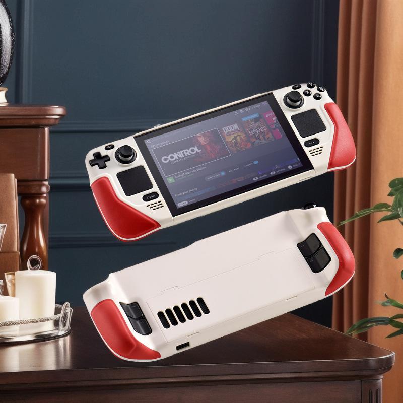 

Защитный чехол для Steam Deck Мягкий откидной кожаный чехол с подставкой Полная защита Нескользящий Кронштейн-аксессуар для Steam Deck OLED protective case